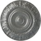 Ekena Millwork Biddix Ceiling Medallion (Fits Canopies up to 7 1/2"), Hand-Painted Silver, 20 7/8"OD x 1 1/4"P CM20BXSLS - alternate 1